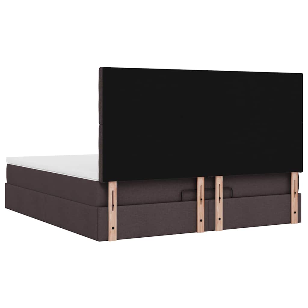 Struttura Letto Pouf con Materasso 180x200 cm in Tessuto | homemem39