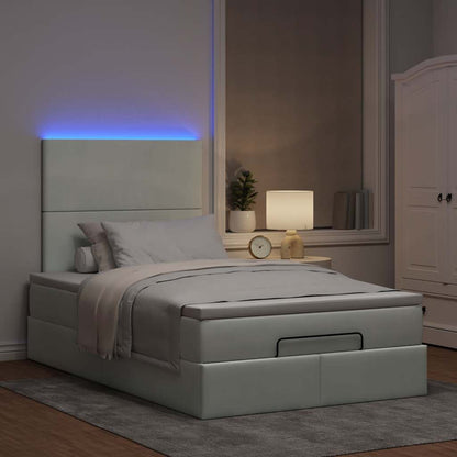Struttura Letto Pouf con Materassi 120x190 cm Velluto | homemem39