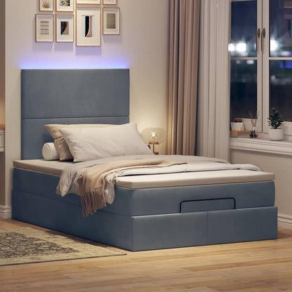 Struttura Letto Pouf con Materassi 80x200 cm Velluto | homemem39