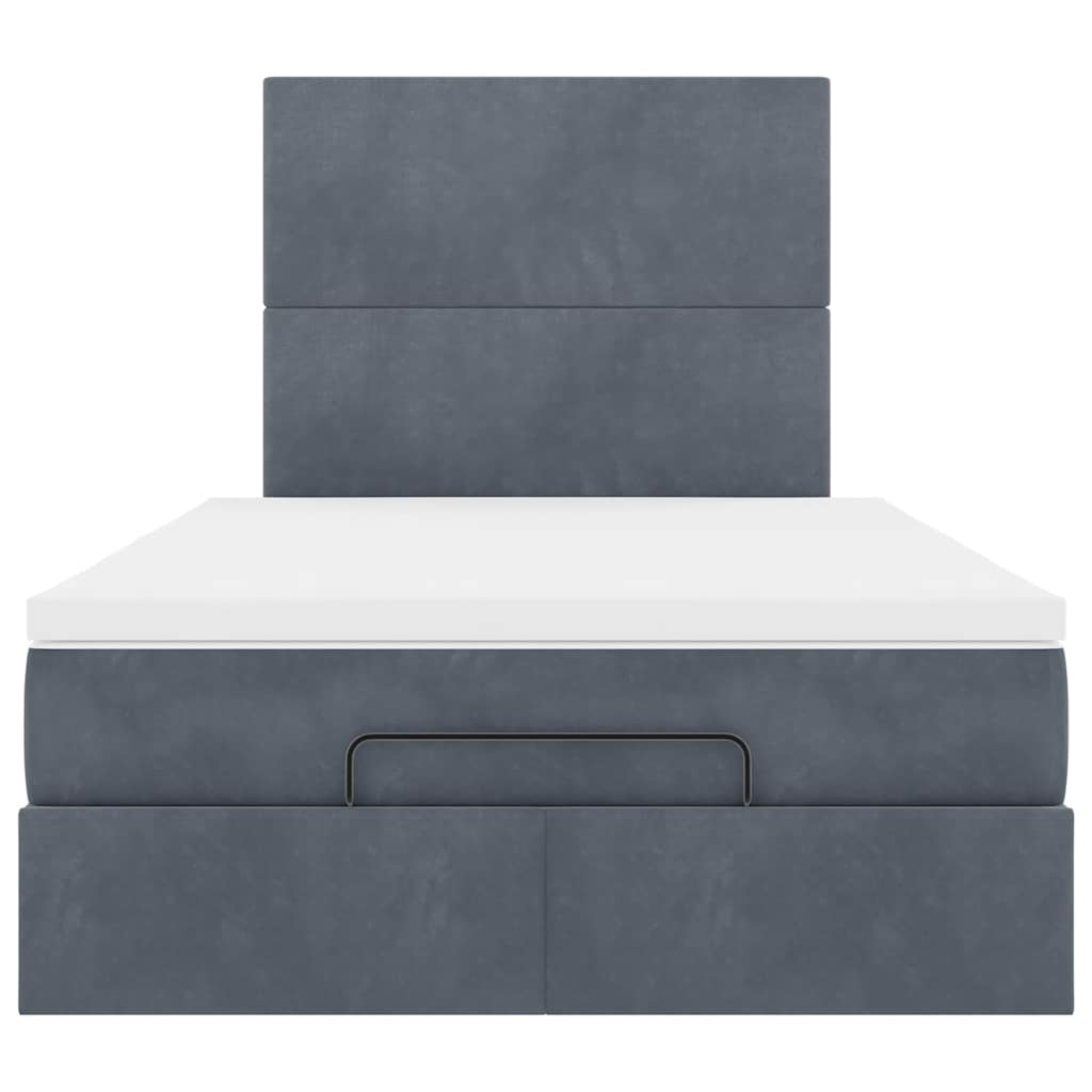 Struttura Letto Pouf con Materassi 80x200 cm Velluto | homemem39