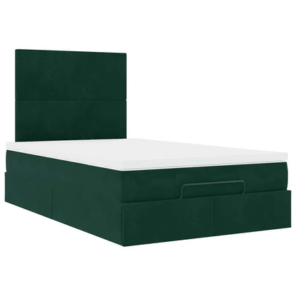 Struttura Letto Pouf con Materassi 120x190 cm Velluto | homemem39