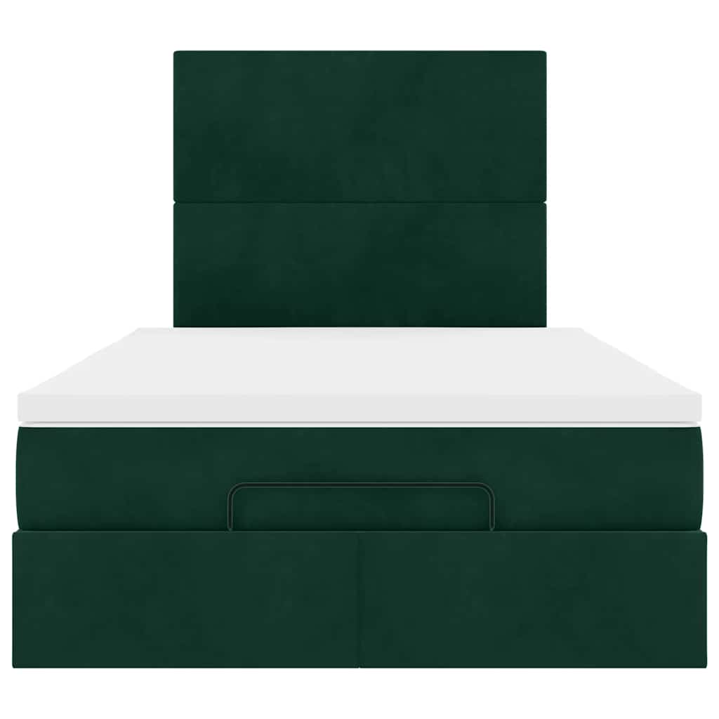 Struttura Letto Pouf con Materassi 120x190 cm Velluto | homemem39