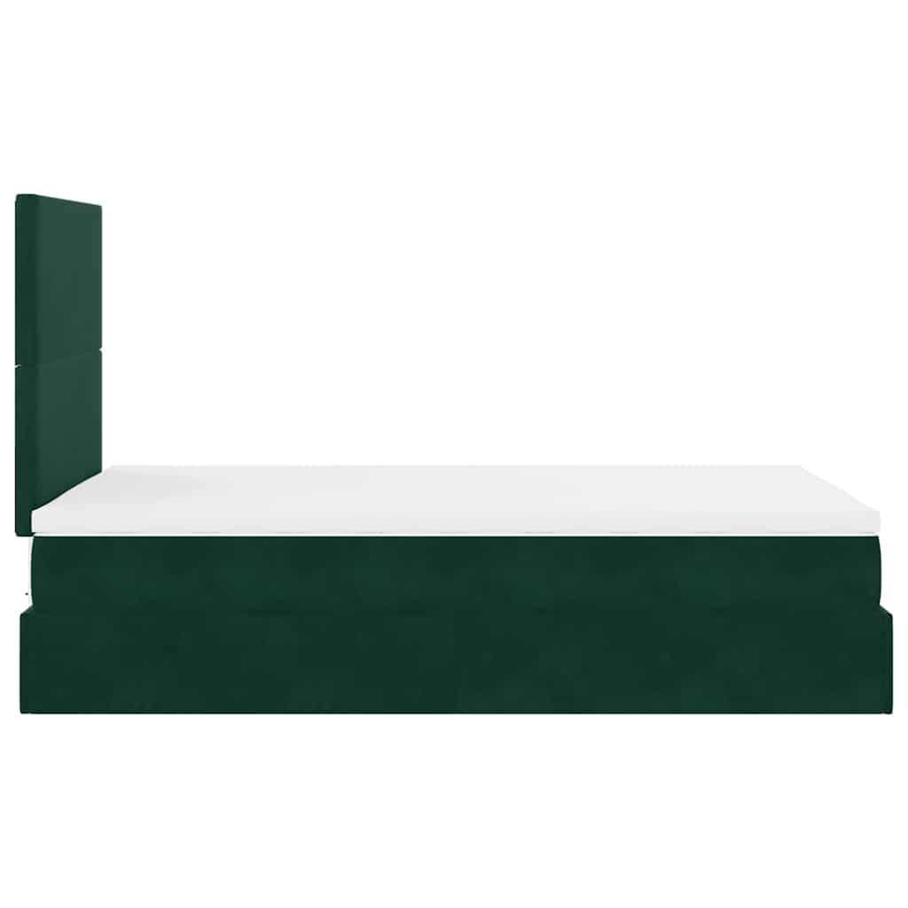 Struttura Letto Pouf con Materassi 120x190 cm Velluto | homemem39