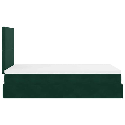 Struttura Letto Pouf con Materassi 120x190 cm Velluto | homemem39