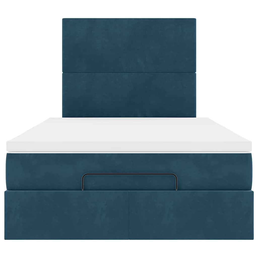 Struttura Letto Pouf con Materassi 120x190 cm Velluto