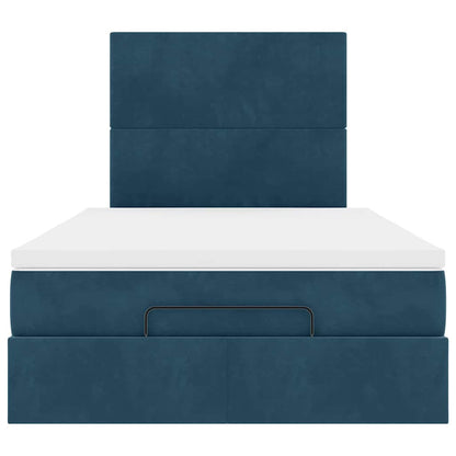 Struttura Letto Pouf con Materassi 120x190 cm Velluto