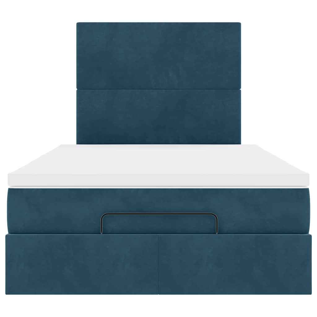 Struttura Letto Pouf con Materassi 120x190 cm Velluto | homemem39