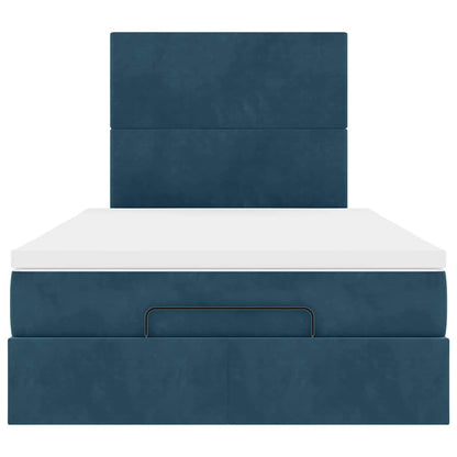 Struttura Letto Pouf con Materassi 120x190 cm Velluto | homemem39