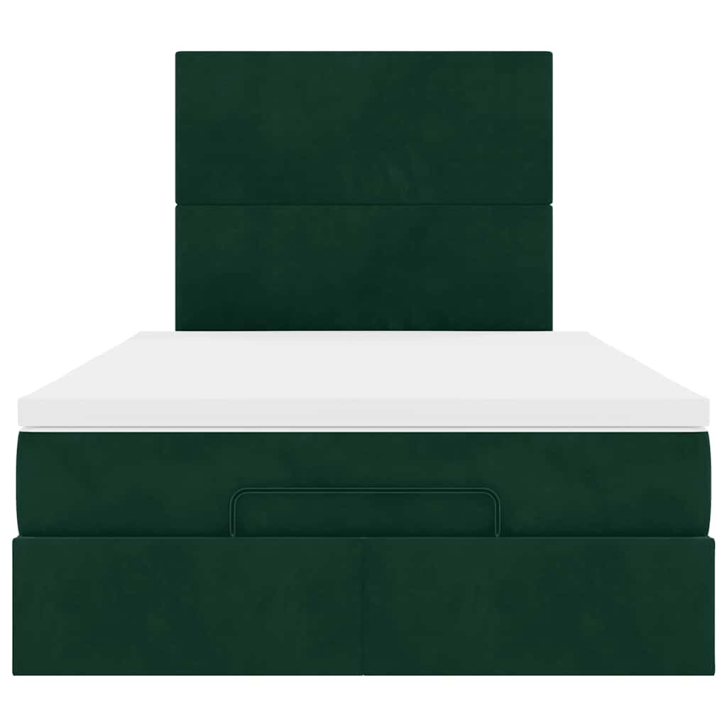 Struttura Letto Pouf con Materassi 120x200 cm Velluto | homemem39