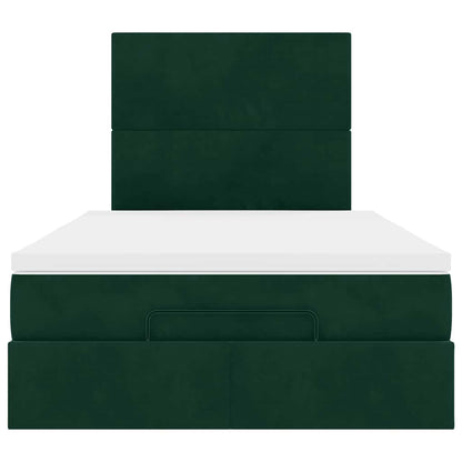 Struttura Letto Pouf con Materassi 120x200 cm Velluto | homemem39