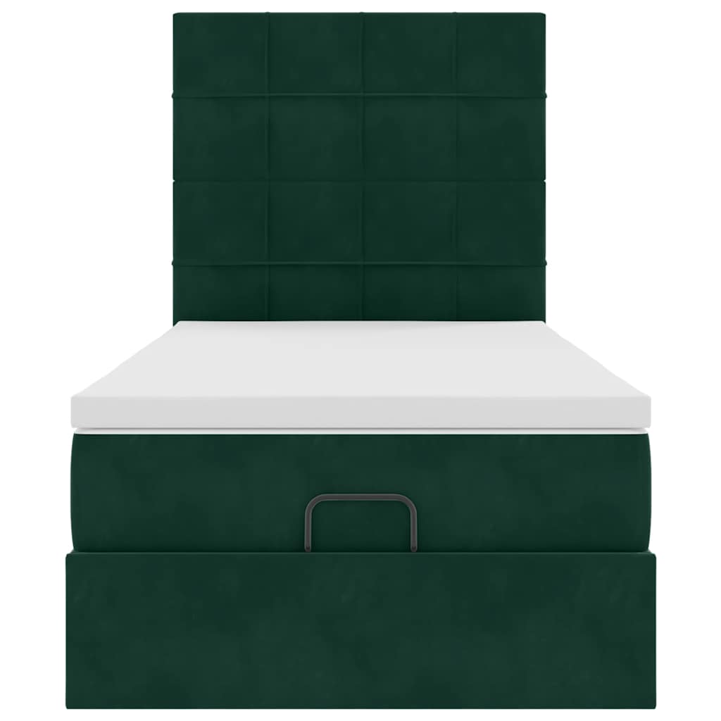 Struttura Letto Pouf con Materassi 80x200 cm Velluto | homemem39