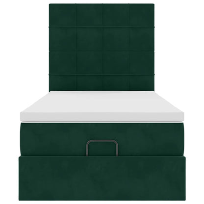 Struttura Letto Pouf con Materassi 80x200 cm Velluto | homemem39