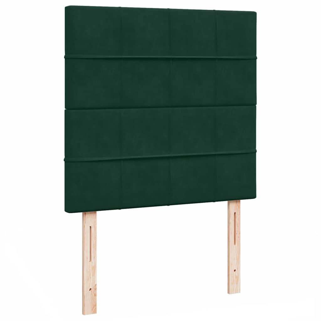 Struttura Letto Pouf con Materassi 100x200 cm Velluto