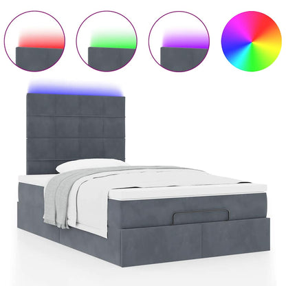 Struttura Letto Pouf con Materassi 80x200 cm Velluto | homemem39