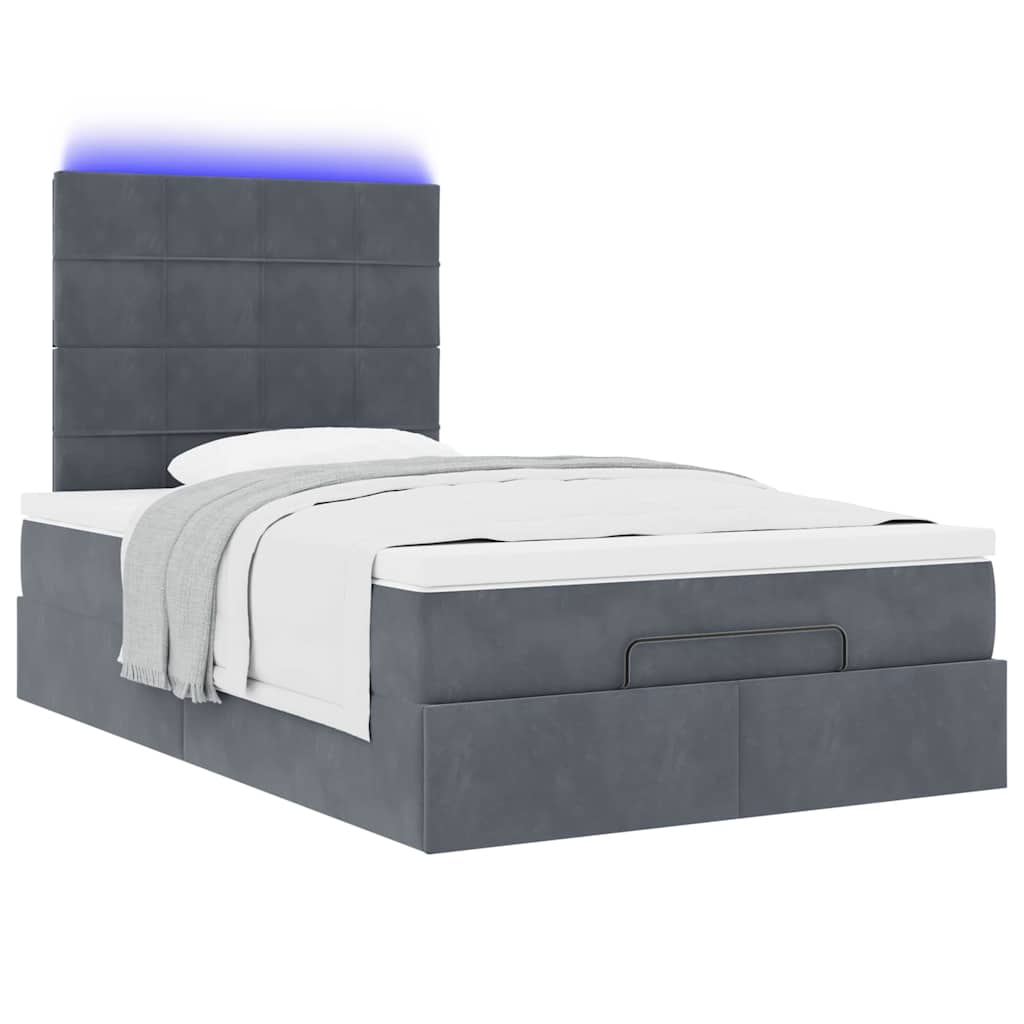 Struttura Letto Pouf con Materassi 80x200 cm Velluto | homemem39