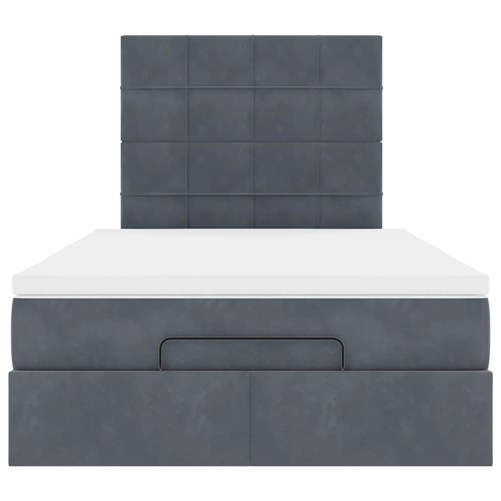 Struttura Letto Pouf con Materassi 80x200 cm Velluto | homemem39