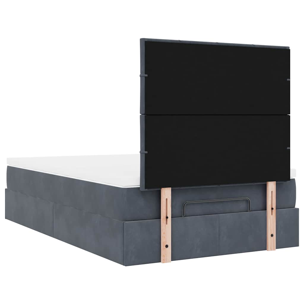 Struttura Letto Pouf con Materassi 80x200 cm Velluto | homemem39