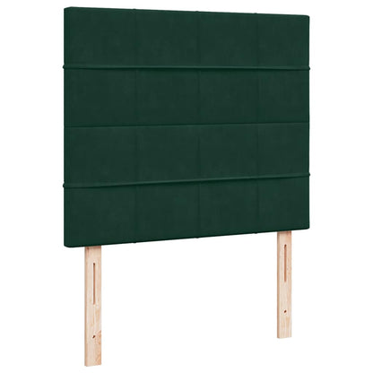 Struttura Letto Pouf con Materassi 120x190 cm Velluto