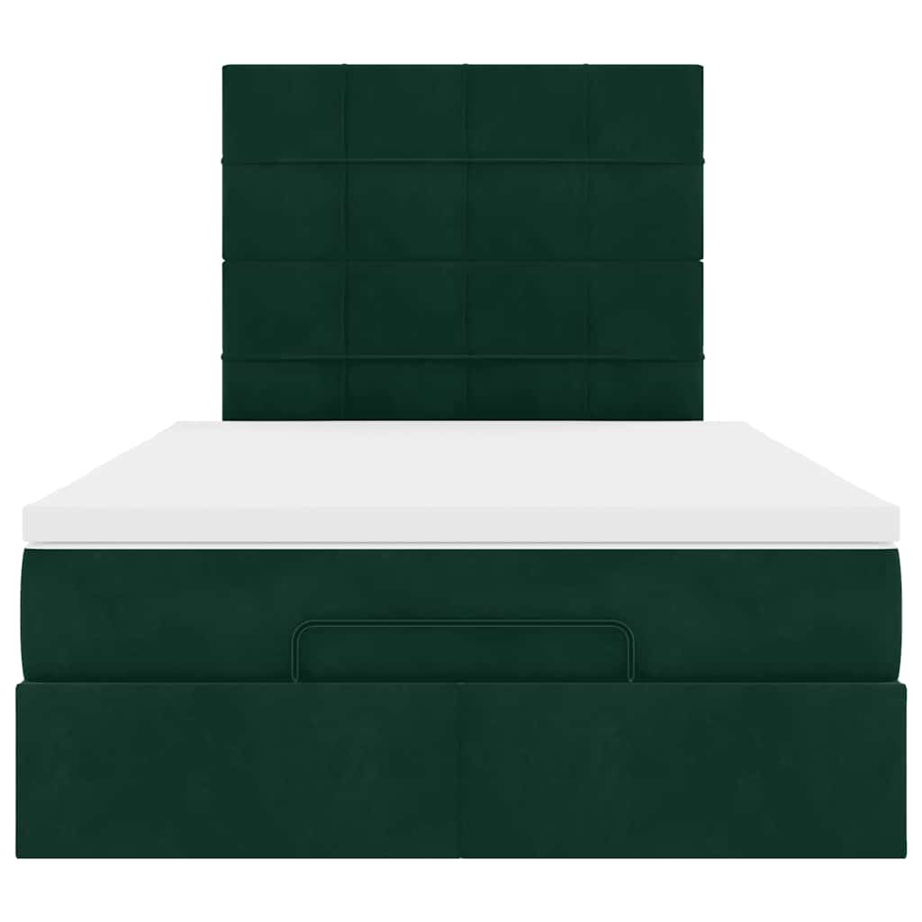 Struttura Letto Pouf con Materassi 120x190 cm Velluto | homemem39