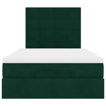 Struttura Letto Pouf con Materassi 120x190 cm Velluto | homemem39