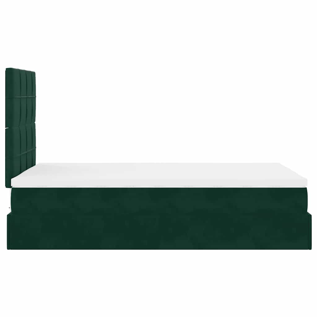 Struttura Letto Pouf con Materassi 120x190 cm Velluto | homemem39