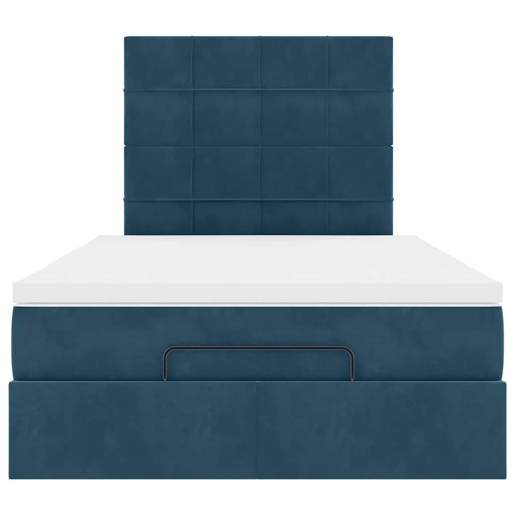 Struttura Letto Pouf con Materassi 120x190 cm Velluto | homemem39