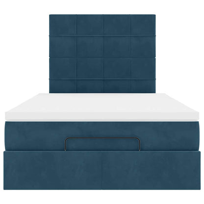 Struttura Letto Pouf con Materassi 120x190 cm Velluto | homemem39