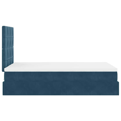 Struttura Letto Pouf con Materassi 120x190 cm Velluto | homemem39