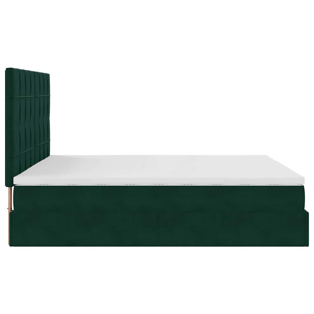 Struttura Letto Pouf con Materassi 160x200 cm Velluto | homemem39
