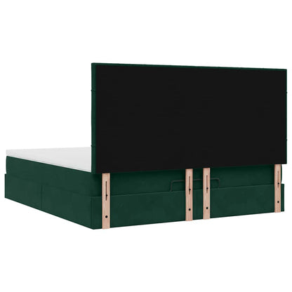 Struttura Letto Pouf con Materassi 160x200 cm Velluto | homemem39