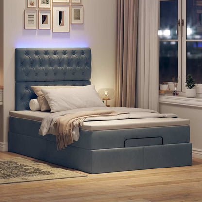 Struttura Letto Pouf con Materassi 80x200 cm Velluto | homemem39