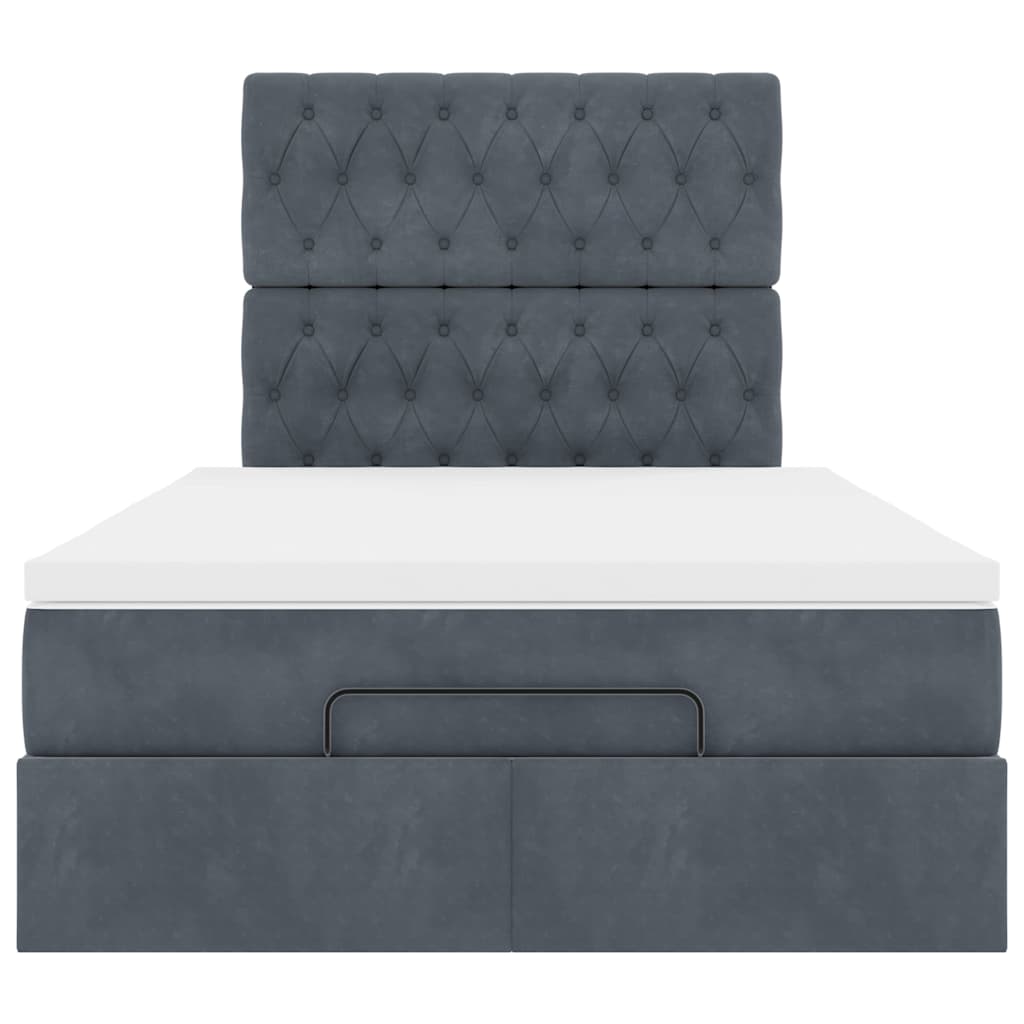 Struttura Letto Pouf con Materassi 80x200 cm Velluto | homemem39