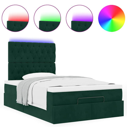 Struttura Letto Pouf con Materassi 120x190 cm Velluto | homemem39