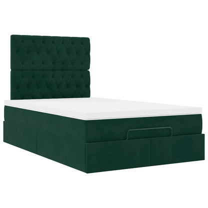 Struttura Letto Pouf con Materassi 120x190 cm Velluto | homemem39