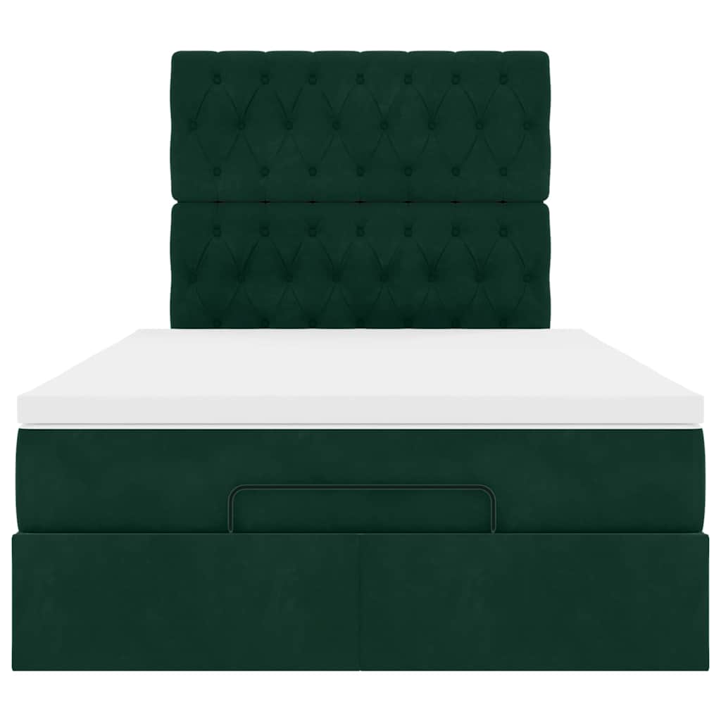 Struttura Letto Pouf con Materassi 120x190 cm Velluto | homemem39