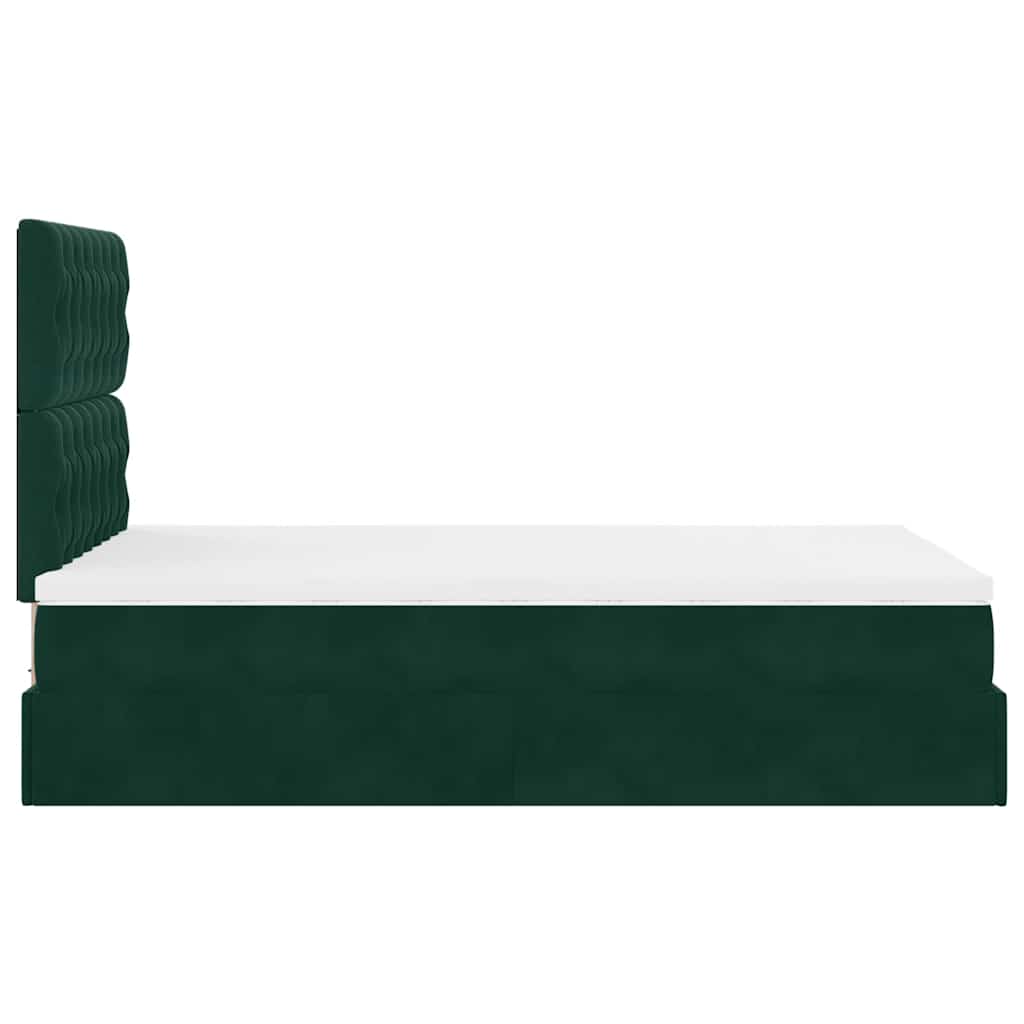 Struttura Letto Pouf con Materassi 120x190 cm Velluto | homemem39