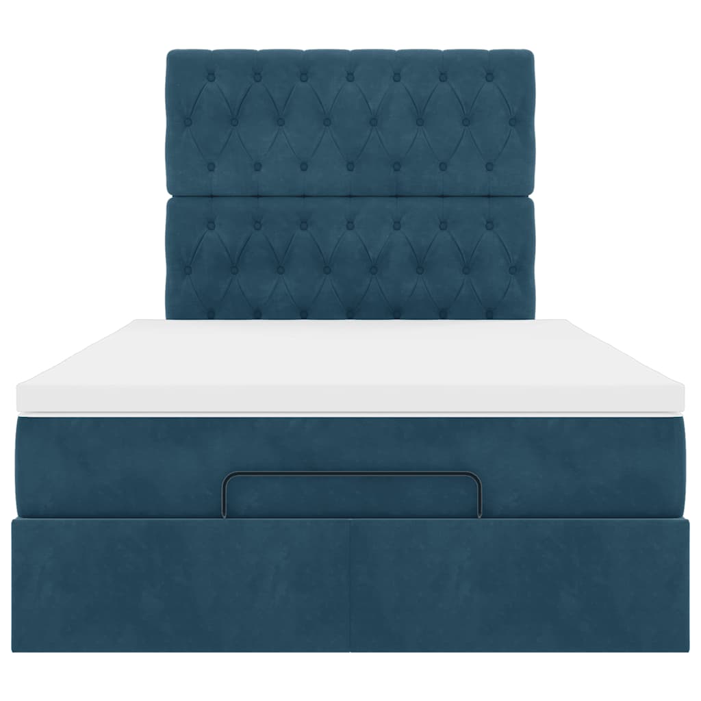 Struttura Letto Pouf con Materassi 120x190 cm Velluto | homemem39
