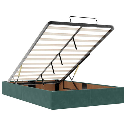 Struttura Letto Pouf con Materassi 120x200 cm Velluto