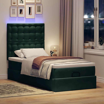 Struttura Letto Pouf con Materassi 80x200 cm Velluto | homemem39