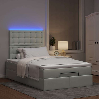 Struttura Letto Pouf con Materassi 120x190 cm Velluto | homemem39