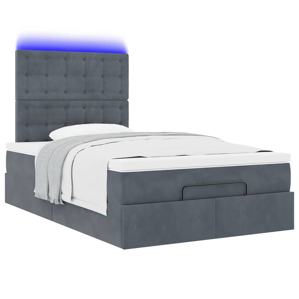 Struttura Letto Pouf con Materassi 80x200 cm Velluto | homemem39