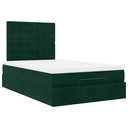 Struttura Letto Pouf con Materassi 120x190 cm Velluto | homemem39