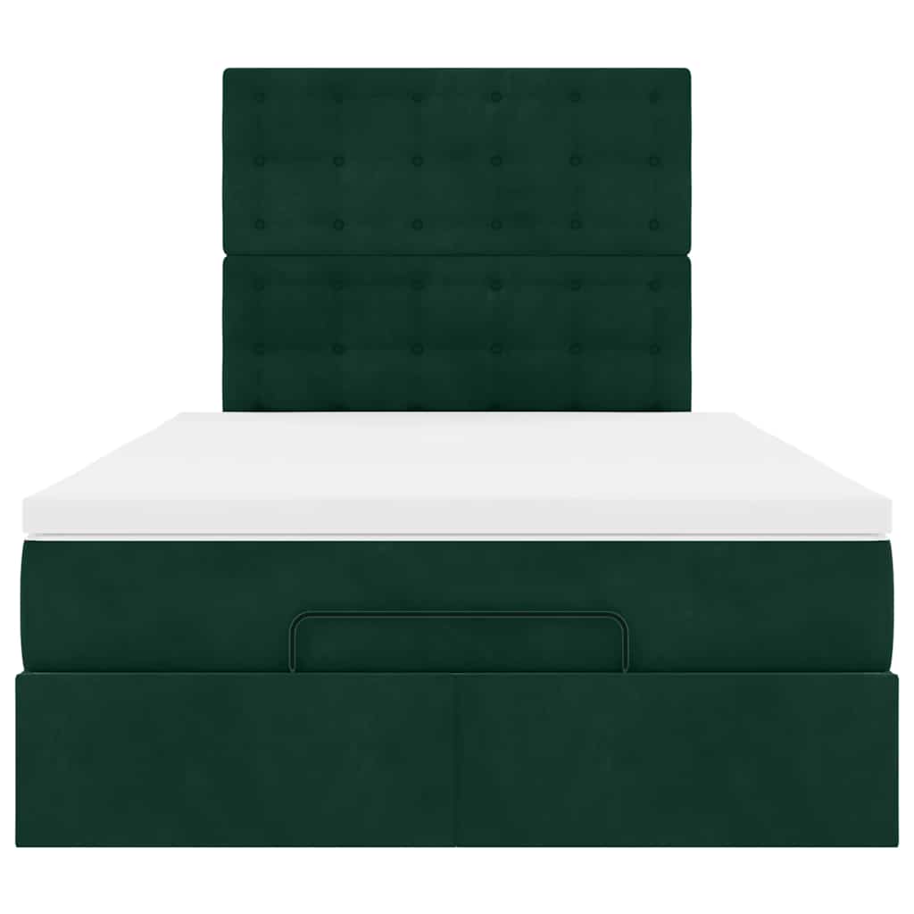 Struttura Letto Pouf con Materassi 120x190 cm Velluto | homemem39