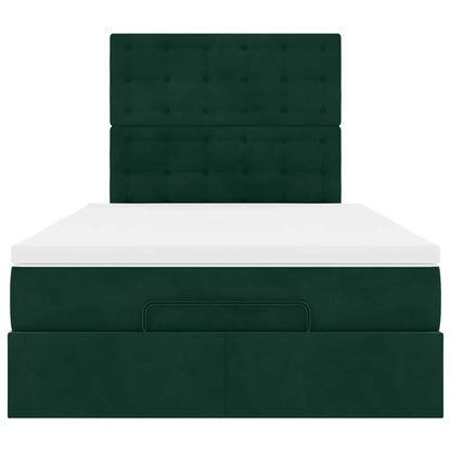 Struttura Letto Pouf con Materassi 120x190 cm Velluto | homemem39