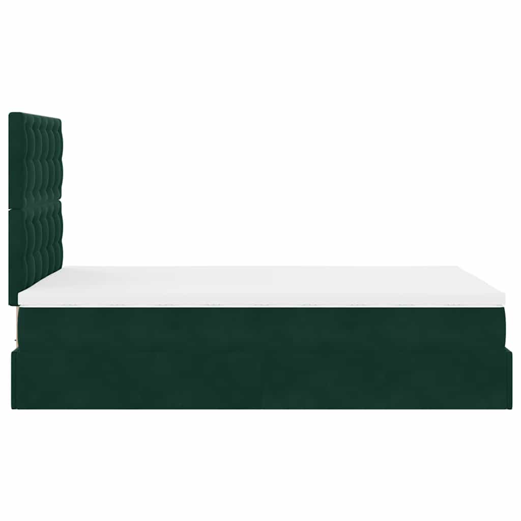 Struttura Letto Pouf con Materassi 120x190 cm Velluto | homemem39