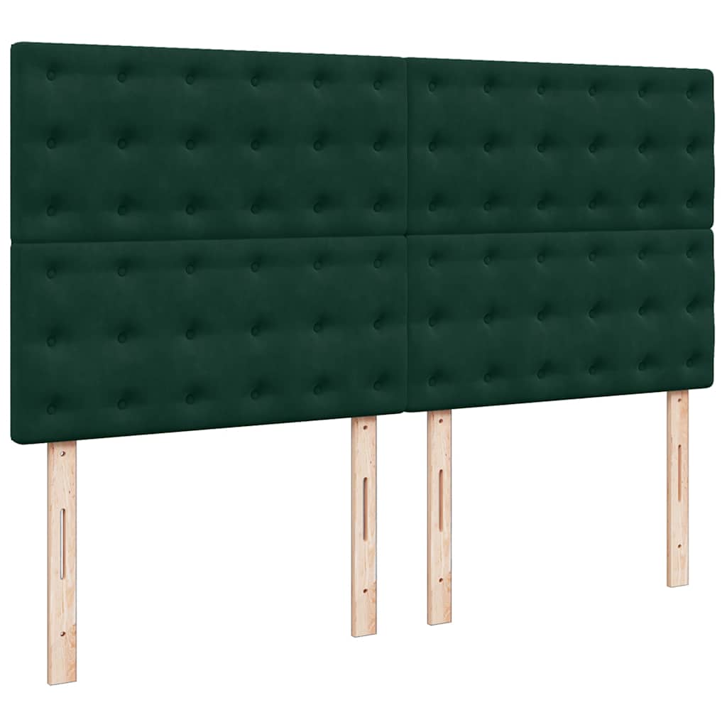 Struttura Letto Pouf con Materassi 160x200 cm Velluto