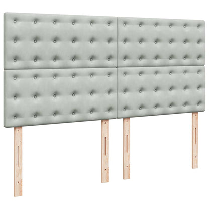 Struttura Letto Pouf con Materassi 200x200 cm Velluto | homemem39