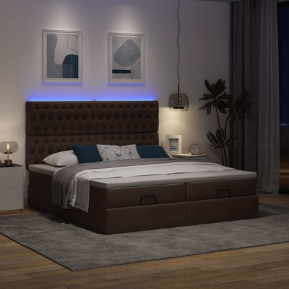 Struttura Letto Pouf con Materassi 180x200 cm in Tessuto | homemem39