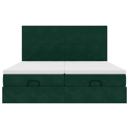 Struttura Letto Pouf con Materassi 180x200 cm Velluto | homemem39