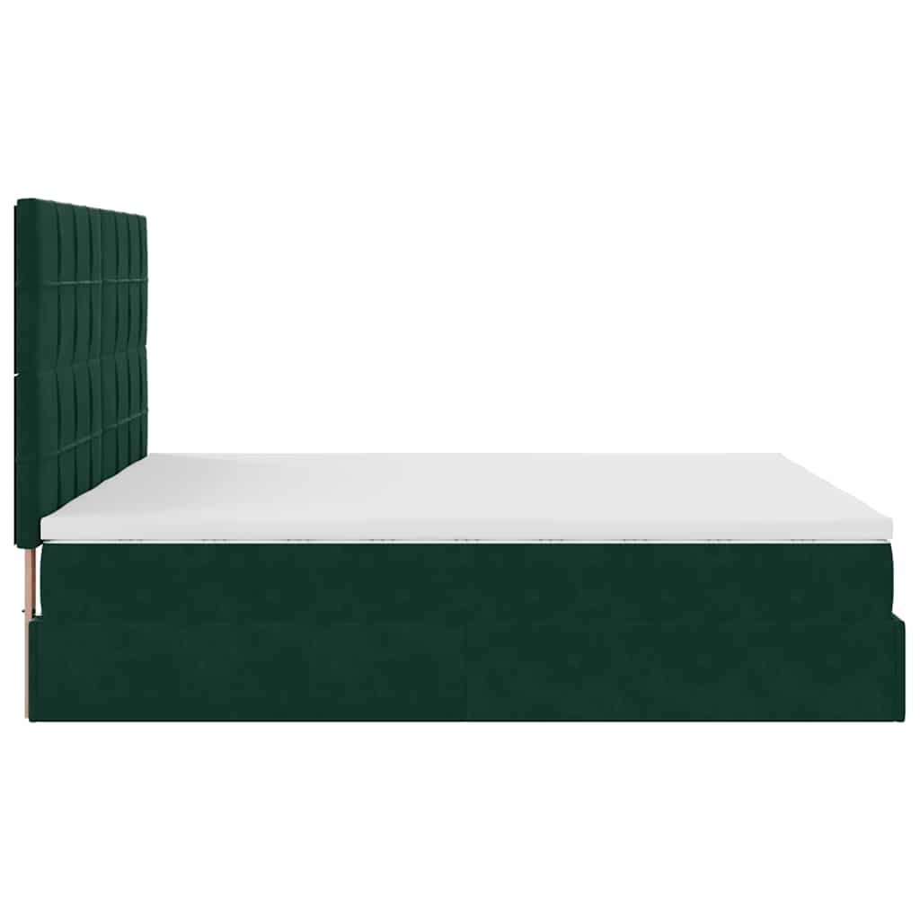 Struttura Letto Pouf con Materassi 160x200 cm Velluto | homemem39